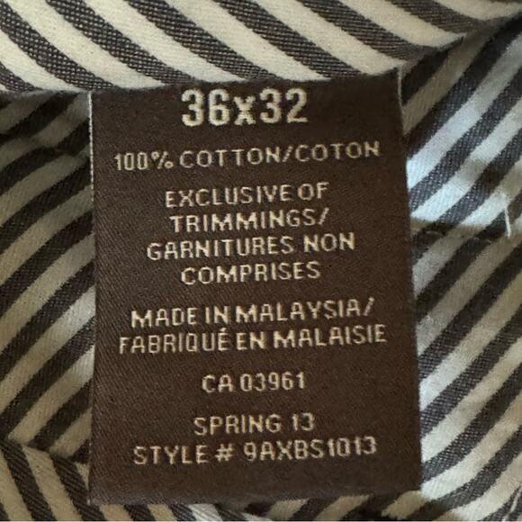 NWT Denver Hayes navy blue pleated front no iron dress pants size 36 x 32 b14 - Picture 3 of 6